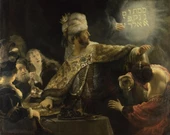 Belshazzar'ın Şöleni - Kanvas Tablo thumbnail 2