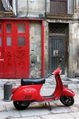 Kırmızı Vespa - Kanvas Tablo thumbnail 2
