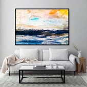 Abstract Landscape - Yağlı Boya Dokulu Tablo thumbnail 2