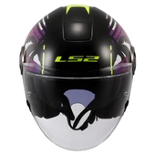 LS2 CLASSY PALM SİYAH KASK (GÜNEŞ VİZÖRLÜ) thumbnail 4