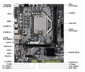 H610da1 Ddr4 Matx 1700pın Hdmı Vga thumbnail 3