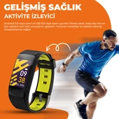 Moodix WE23K10B Akıllı Bileklik Siyah-Sarı thumbnail 9