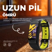 Moodix WE23K10B Akıllı Bileklik Siyah-Sarı thumbnail 12