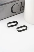 Kadın 316 L Paslanmaz Çelik 2 cm Elips Model Küpe thumbnail 1