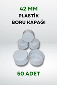 Plastik Boru Kapağı 42 MM (50 Adet) thumbnail 2