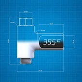 OEM LS-01 Dijital Duş Termometresi thumbnail 4