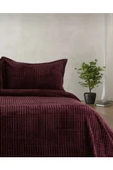 Merinos Modern Line 3 Parça Battaniye Seti Cherry thumbnail 2