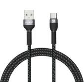 Shira Serisi Type-C USB File Örgü Şarj Kablosu 1m thumbnail 1