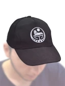 Çeçen Borz Logo Baskılı Siyah Şapka thumbnail 6