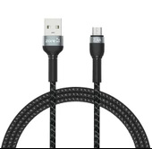 Shira Serisi Micro USB File Örgü Şarj Kablosu 1m thumbnail 1