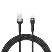 Shira Serisi Lightning USB File Örgü Şarj Kablosu 2m thumbnail 1