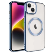 iPhone 14 Plus Kılıf Magsafe Wireless Şarj Özellikli Setro Silikon thumbnail 4