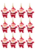 Yılbaşı Çam Ağacı Süsü Noel Baba 12'li thumbnail 2
