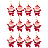 Yılbaşı Çam Ağacı Süsü Noel Baba 12'li thumbnail 1