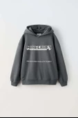 ERKEK ÇOCUK MINECRAFT MODELLİ PAMUK KAPŞONLU SWEAT thumbnail 5