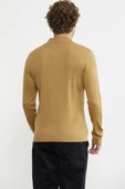 Polo Yaka Fitilli Triko Kazak - Kamel thumbnail 5