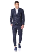 CEKMON Erkek Regular Fit Zincir Detaylı Blazer Rahat Klasik Ceket thumbnail 12
