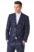 CEKMON Erkek Regular Fit Zincir Detaylı Blazer Rahat Klasik Ceket thumbnail 10