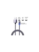 Iphone Lightning Samsung Micro Usb Type C Mıknatıslı Şarj Kablosu thumbnail 3