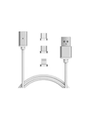 Iphone Lightning Samsung Micro Usb Type C Mıknatıslı Şarj Kablosu thumbnail 2