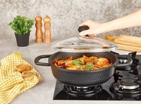 Kahraman KAH 3533  Motto Basık Tencere 26 cm ürün görseli 1