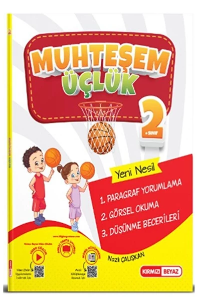 Kırmızı Beyaz 2. Sınıf Muhteşem Üçlük (Paragraf-Görsel Okuma-Düşünme Becerisi) ürün görseli 1
