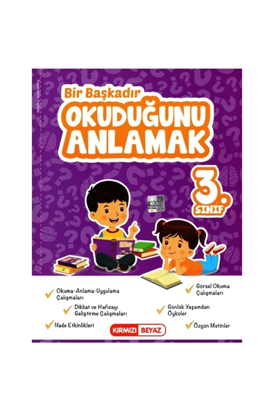 Kırmızı Beyaz 3. Sınıf Okuduğunu Anlama ürün görseli 1