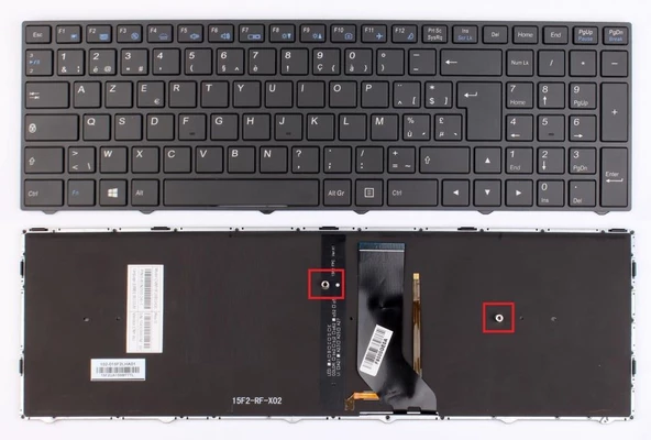 Monster Abra A5 V11.2 Notebook Klavye - Siyah TR - (Beyaz ışıklı) Ver.1 ürün görseli 1