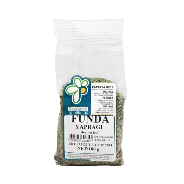 Papatya Gıda Funda Yaprağı 100 g e ürün görseli 1