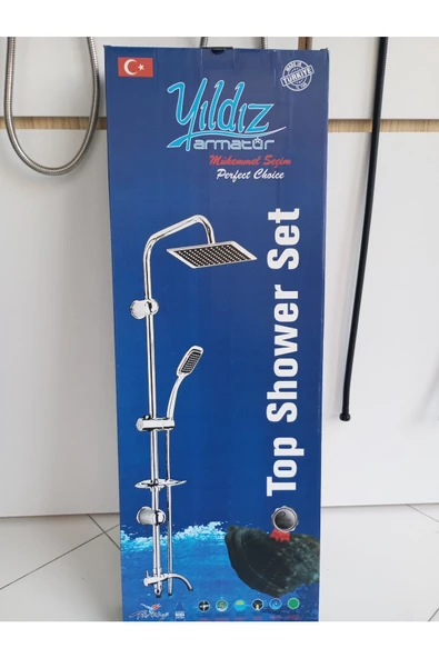 YILDIZ  Yıldız Square Grey Robot Duş Seti ürün görseli 1