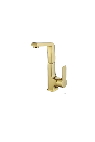 YILDIZ  SAFİR LAVABO KISA KUĞU GOLD ürün görseli 1