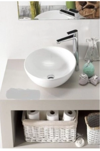 Turkuaz  Zero Tezgahüstü Lavabo Ø46 cm - Resim 2