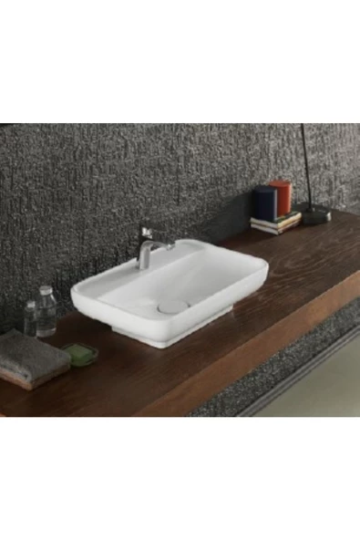 Turkuaz  Lal Tezgahüstü Lavabo 70x42 cm ürün görseli 1