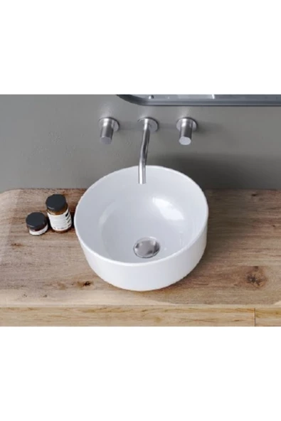 Turkuaz  Aqua Tezgahüstü Lavabo Ø33 cm ürün görseli 1
