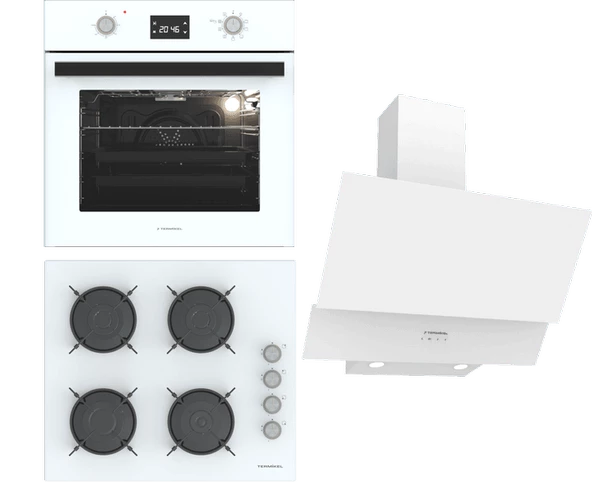 Termikel Ankastre Set (BO O6555C W + BH P6144C W + CH C6532C WW) ürün görseli 1