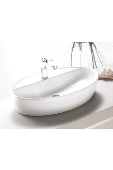 Turkuaz  One Tezgahüstü Lavabo 67x42 cm ürün görseli 1