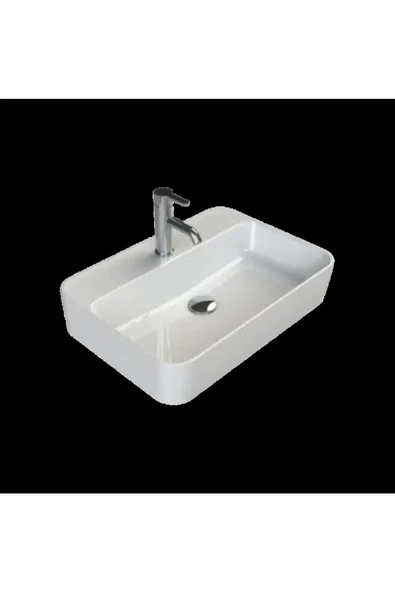 Turkuaz  Hera Tezgahüstü Lavabo 48x48 cm ürün görseli 1