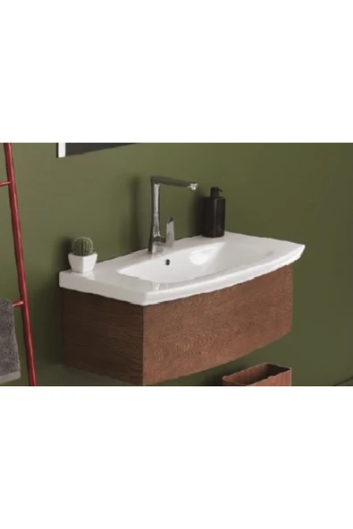 Turkuaz  Plus Etajerli Lavabo 90x51 cm ürün görseli 1