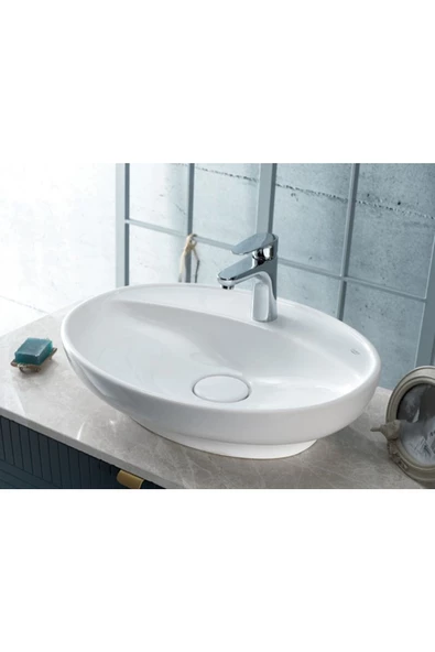 Turkuaz  Lal C Tezgahüstü Lavabo 60x45,5 cm ürün görseli 1