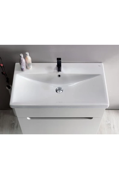Turkuaz  Elite Etajerli Lavabo 80x45 Cm ürün görseli 1