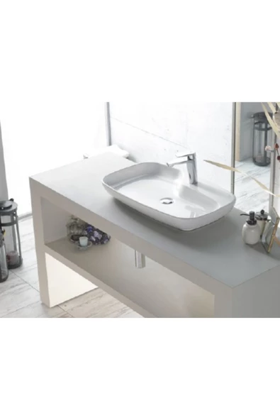 Turkuaz  Nova Tezgahüstü Lavabo 70x43 cm ürün görseli 1