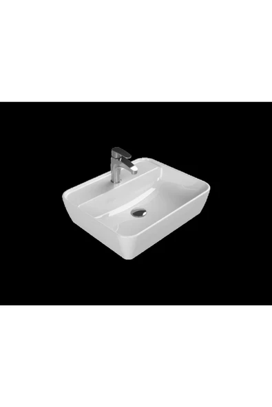 Turkuaz  One Tezgahüstü Lavabo 55x45 cm ürün görseli 1