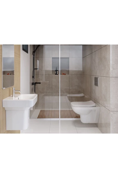 Turkuaz  Duru Lavabo 45x35 cm - Resim 2