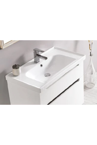Turkuaz  Frame Etajerli Lavabo100x45 cm ürün görseli 1