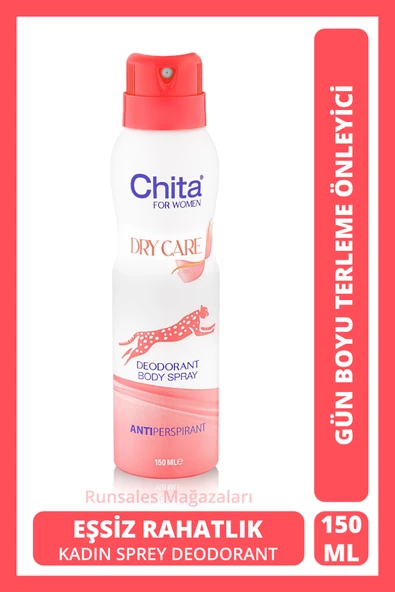 Chita Kadın Deodorant Dry Care Ter Kokusu Önleyici 150 Ml ürün görseli 1