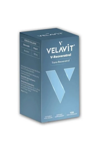 Velavit V-Resveratrol 120 Kapsül ürün görseli 1