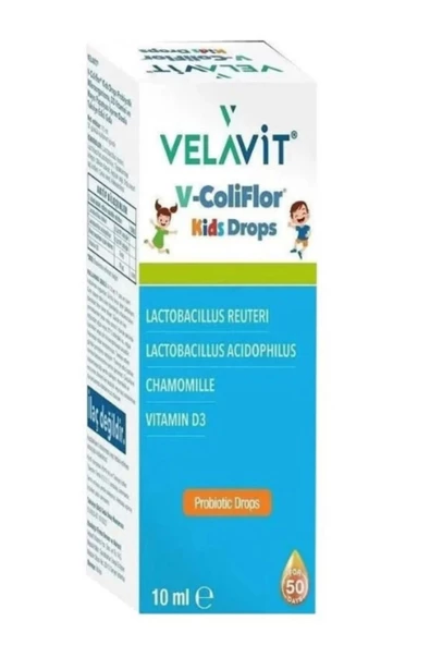 Velavit V-ColiFlor Kids Drops 10 ml ürün görseli 1