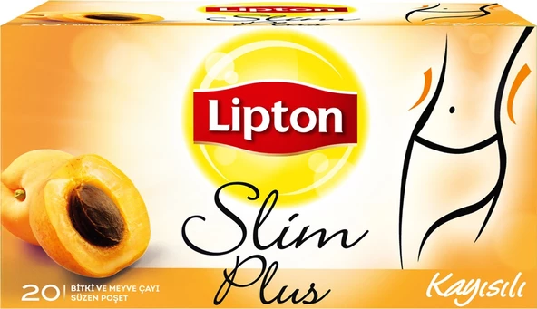 Lipton Slim Plus Kayısılı Karışık Bitki Çayı 20 x 2 G ürün görseli 1