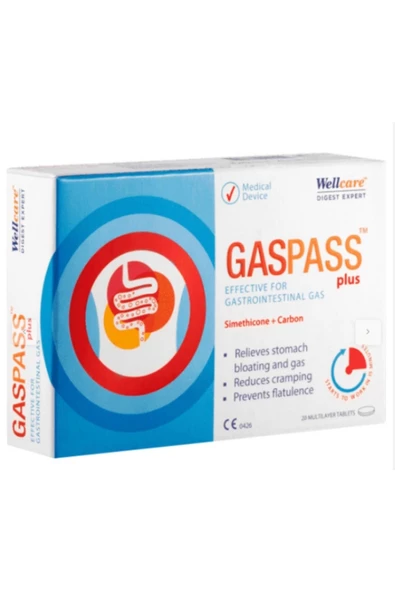 Wellcare Gaspass Plus 20 Tablet ürün görseli 1