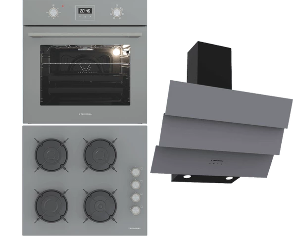 Termikel Ankastre Set (BO O64D5C A + BH P6144C A + CH S6532C BA) ürün görseli 1
